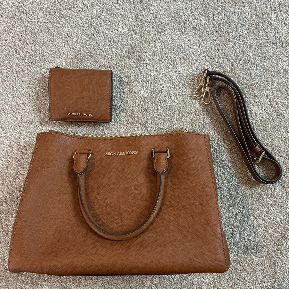 Michael Kors Brown Satchel Handbag